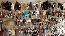 Figurines D'action Star Wars 210+ Lot! Vintage, Legacy, Saga Collections + Accessoires