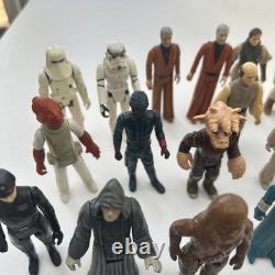 Figurines Star Wars Collection Vintage x 31 Lot de Variété Assorti 1970's 1980's