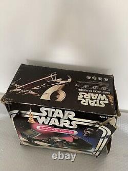 Figurines Star Wars Vintage Darth Vader TIE Fighter Pailtoy Boîte Manuelle Originale