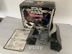 Figurines Star Wars Vintage Darth Vader TIE Fighter Pailtoy Boîte Manuelle Originale