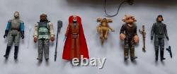 Figurines Star Wars Vintage X 5 + Playset Jabba the Hutt. Lot groupé.