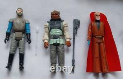 Figurines Star Wars Vintage X 5 + Playset Jabba the Hutt. Lot groupé.
