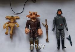 Figurines Star Wars Vintage X 5 + Playset Jabba the Hutt. Lot groupé.