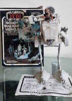 Figurines Vintage Star Wars Original 1983 ROTJ AT-ST Scout Walker Driver/Chewbacca
