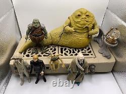 Figurines originales de Jabba The Hutt de STAR WARS des années 80 avec set de jeu d'action - Lot d'emploi aux États-Unis
