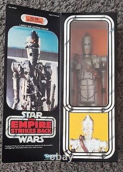 Guerre des étoiles Vintage Grand format 15 Ig-88 Kenner 1980 Complet + Boîte Repro Vrare