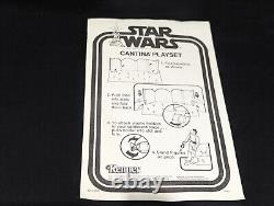 Instructions pour le jeu de jouet Vintage Star Wars Cantina Adventure Playset 1978