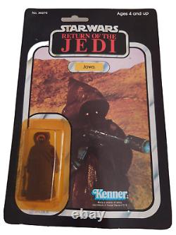 Jawa figurine vintage de Star Wars sur carte d'origine scellée 1983 rare
