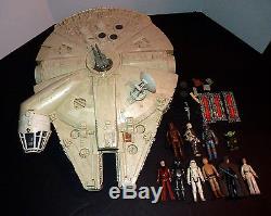 Kenner 1979 Star Wars Millennium Falcon Vintage Spaceship Ensemble De Jeu Avec Des Figurines