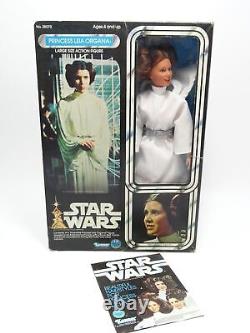 Kenner Star Wars vintage Princesse Leia Organa figurine de 12 pouces dans sa boîte/étui acrylique