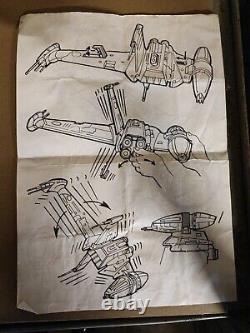 Kenner Vintage Star Wars B Wing Palitoy Ailes Fonctionnelles ROTJ 1983 avec Instructions