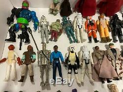 Konvolut Cru 70er Jahre Star Wars Figuren 52 Stück