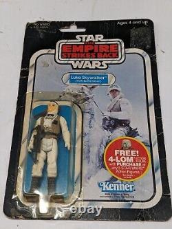 La Guerre des étoiles vintage L'Empire contre-attaque Luke Skywalker Hoth 47A Cardback MOC