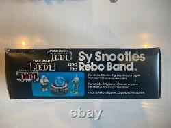La bande Star Wars vintage Sy Snootles et Max Rebo avec boîte Tri-logo ROTJ Kenner
