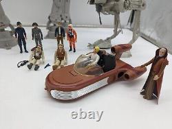 Lot Star Wars Vintage 1977 Palitoy Land Speeder Fonctionnel At At Figurines At St