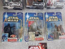 Lot d'emploi de figurines Star Wars vintage, ensemble BNIB de 7 au total.