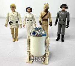 Lot d'emplois de figurines Star Wars vintage R2-D2, etc.