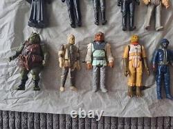 Lot d'ensemble de 22 figurines d'action Kenner Star Wars de 1977 à 1985 vintage