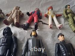 Lot d'ensemble de 22 figurines d'action Kenner Star Wars de 1977 à 1985 vintage