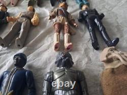 Lot d'ensemble de 22 figurines d'action Kenner Star Wars de 1977 à 1985 vintage