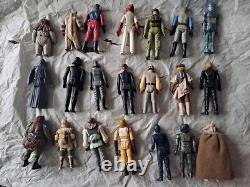 Lot d'ensemble de 22 figurines d'action Kenner Star Wars de 1977 à 1985 vintage