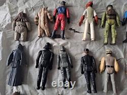 Lot d'ensemble de 22 figurines d'action Kenner Star Wars de 1977 à 1985 vintage