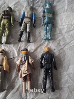 Lot d'ensemble de 22 figurines d'action Kenner Star Wars de 1977 à 1985 vintage