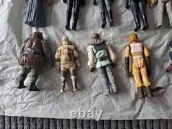 Lot d'ensemble de 22 figurines d'action Kenner Star Wars de 1977 à 1985 vintage