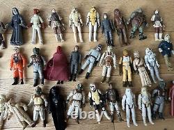 Lot d'ensemble de figurines Star Wars Vintage Kenner, Bundle comprenant 34 figurines originales des dernières 17.