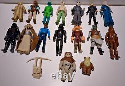 Lot de 16 figurines d'action Kenner Vintage Star Wars des années 70 et 80 #3 Rare et difficile à trouver