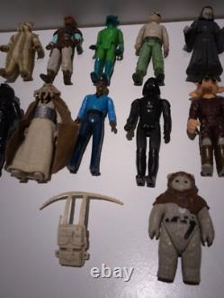 Lot de 16 figurines d'action Kenner Vintage Star Wars des années 70 et 80 #3 Rare et difficile à trouver