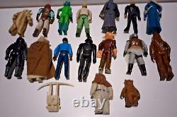 Lot de 16 figurines d'action Kenner Vintage Star Wars des années 70 et 80 #3 Rare et difficile à trouver