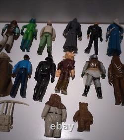 Lot de 16 figurines d'action Kenner Vintage Star Wars des années 70 et 80 #3 Rare et difficile à trouver