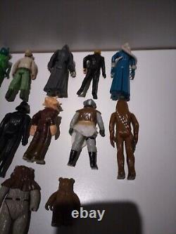 Lot de 16 figurines d'action Kenner Vintage Star Wars des années 70 et 80 #3 Rare et difficile à trouver