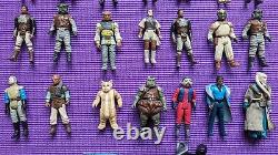 Lot de 28 véritables figurines d'action rétro vintage Star Wars originales de Kenner