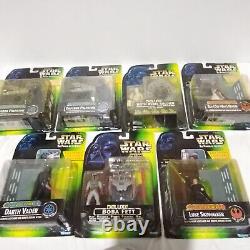 Lot de 7 figurines Star Wars Power of the Force Kenner Vintage Electronic FX / Deluxe