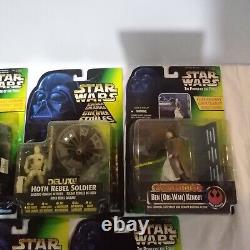 Lot de 7 figurines Star Wars Power of the Force Kenner Vintage Electronic FX / Deluxe