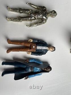 Lot de figurines Star Wars vintage et accessoires originaux aléatoires supplémentaires