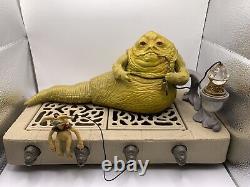 Lot de jeu d'action complet Jabba The Hutt de STAR WARS des années 80 aux États-Unis