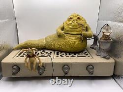 Lot de jeu d'action complet Jabba The Hutt de STAR WARS des années 80 aux États-Unis