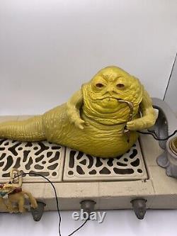 Lot de jeu d'action complet Jabba The Hutt de STAR WARS des années 80 aux États-Unis