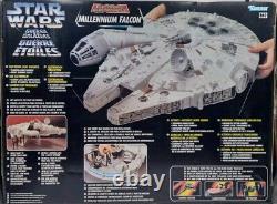 Millenium Falcon électronique de Kenner de 1995 dans sa boîte avec décalcomanies vintage Star Wars