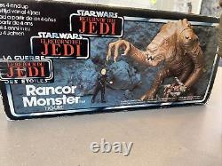 Monstre Rancor Star Wars vintage en boîte 1984