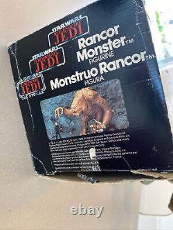 Monstre Rancor Star Wars vintage en boîte 1984