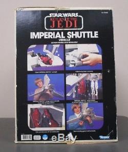 Navette Impériale 1984 Star Wars 100% Complet Vintage Originale Boîte W Inserts