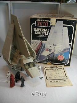 Navette Impériale Vintage De Star Wars 1984 Avec La Boîte, Les Instructions Et L'empereur 1984