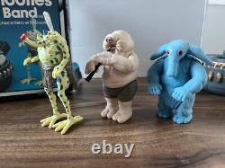 Original vintage Star Wars ROTJ Sy Snootles et le Max Rebo Band + boîte tri logo