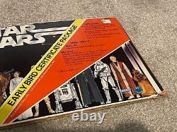 Package de certificat Early Bird Star Wars Vintage avec support 1977 GRAIL