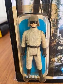 Pilote AT-ST Star Wars Vintage ROTJ Kenner 77 Retour de la carte MOC. Percé. Bulle parfaite