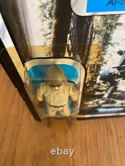 Pilote AT-ST Star Wars Vintage ROTJ Kenner 77 Retour de la carte MOC. Percé. Bulle parfaite